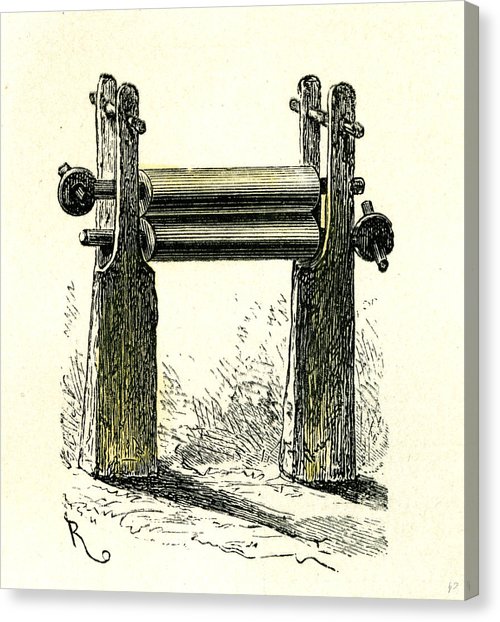 500x622 Sugar Cane Mill Peru 1869 Drawing By Peruvian School - Sugar Cane Sketch