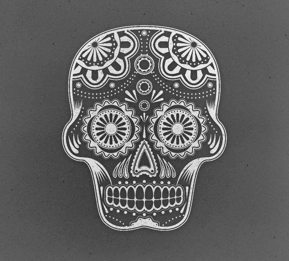 1000x903 How To Create A Detailed Vector Sugar Skull Illustration - Sugar Skull Sketch
