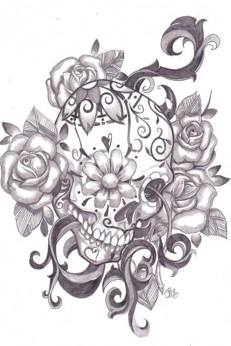 450x674 Sugar Sketch Inspirational Sugar Skull Sketch Dia De Los Muertos - Sugar Skull Sketch