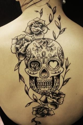 320x480 90 Stunning Skull Tattoo Ideas For Women - Sugar Skull Tattoo Sketch