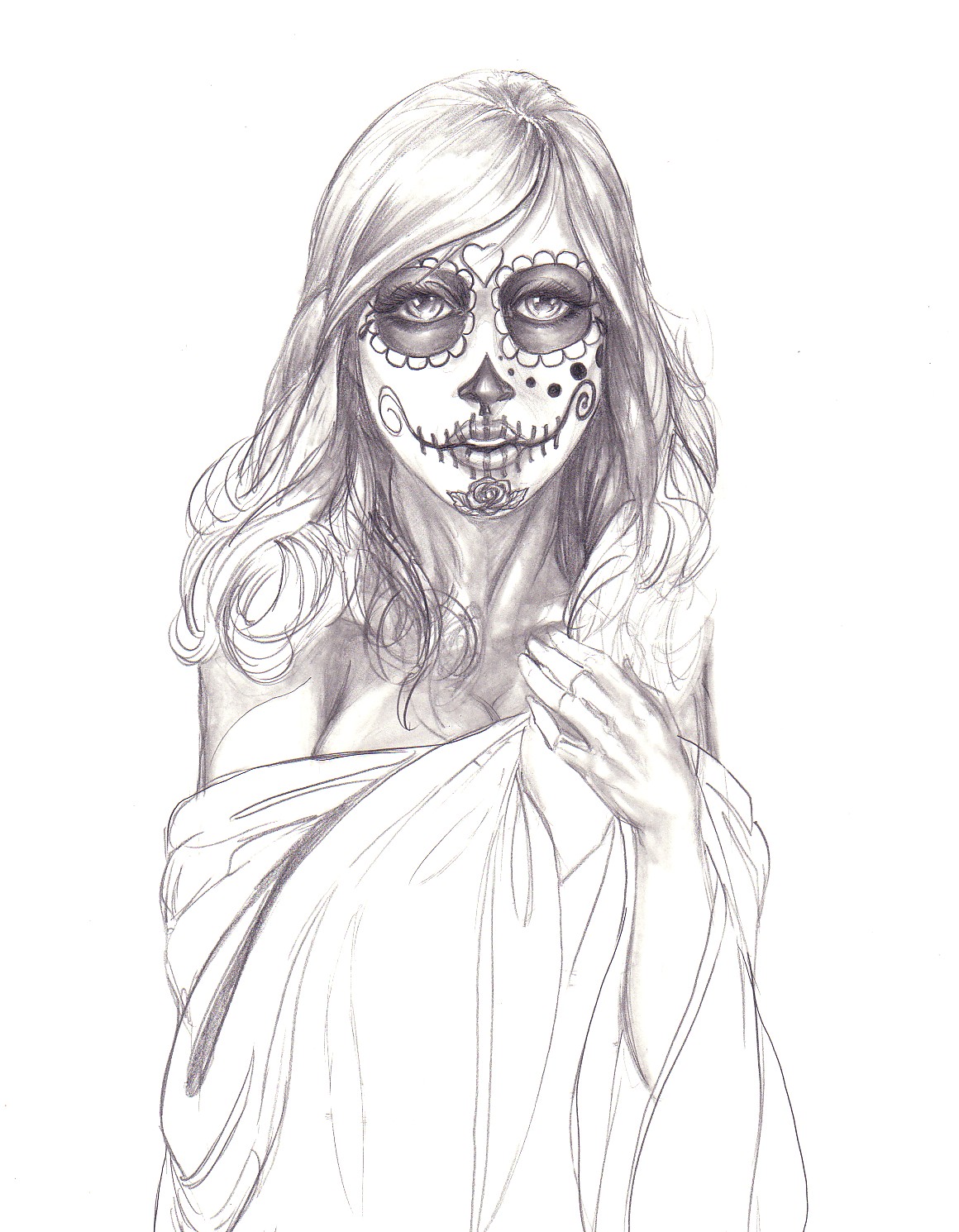1160x1490 Sugar Skull Tattoo Designs - Sugar Skull Tattoo Sketch