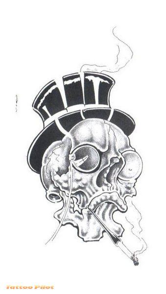 339x600 Sugar Skull Tattoo Sketches - Sugar Skull Tattoo Sketch