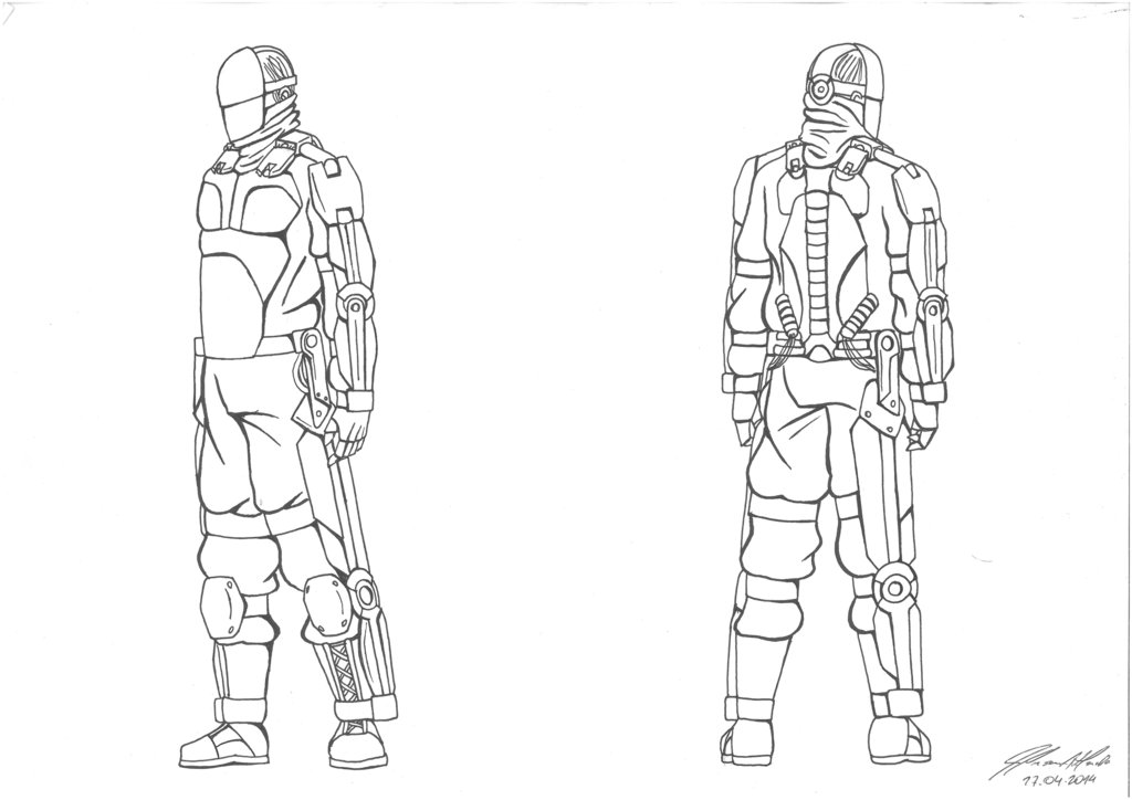 1024x724 Exo Suit Sketch New Model By J3f3r20n - Suit Sketch