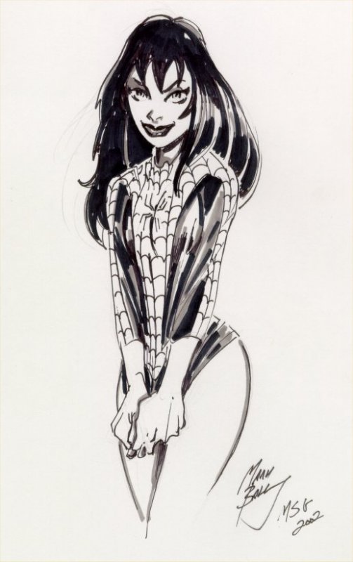 503x800 Mark Bagley - Suit Sketch