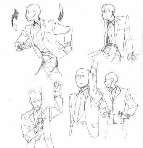 Suit Sketch at PaintingValley.com | Explore collection of Suit Sketch