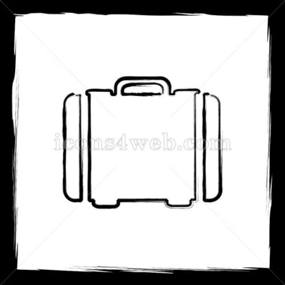 416x416 Suitcase Sketch Icon. - Suitcase Sketch