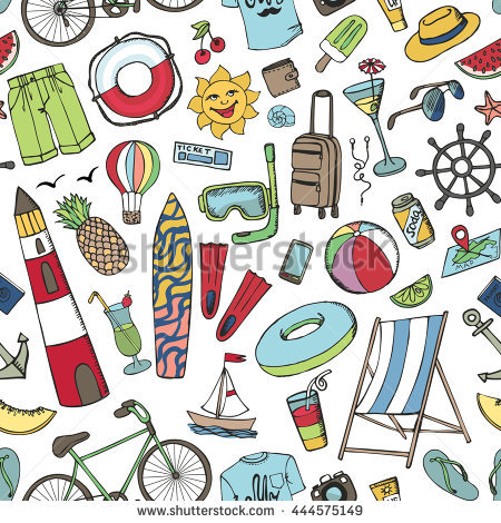 450x470 Collection Of Free Doole Clipart Summer Season Line. Download On - Summer Season Sketch