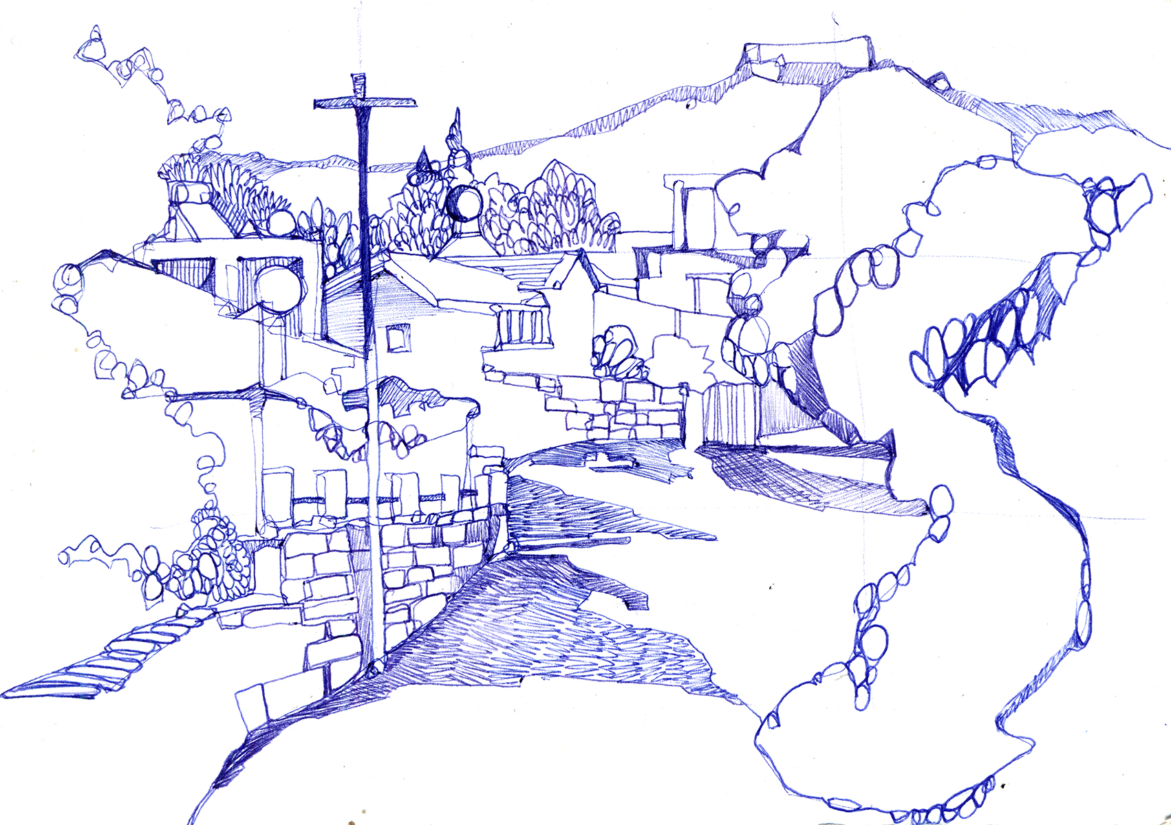 1702x1200 Summer Sketches Illustrated Maps - Summer Sketches