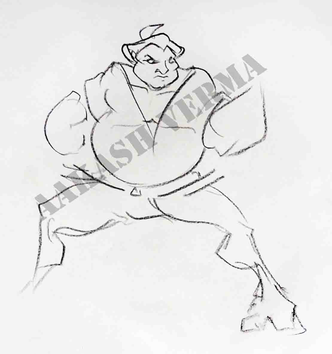 Sumo Sketch at PaintingValley.com | Explore collection of Sumo Sketch