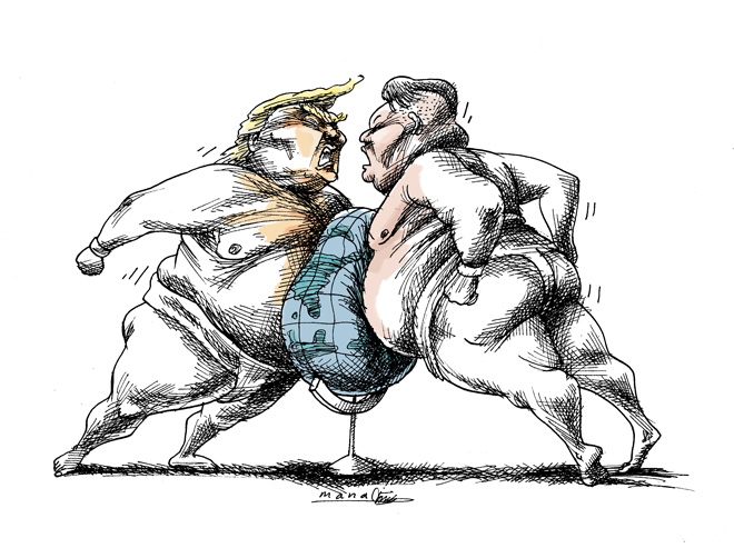 660x493 Sumo Wrestlers - Sumo Sketch