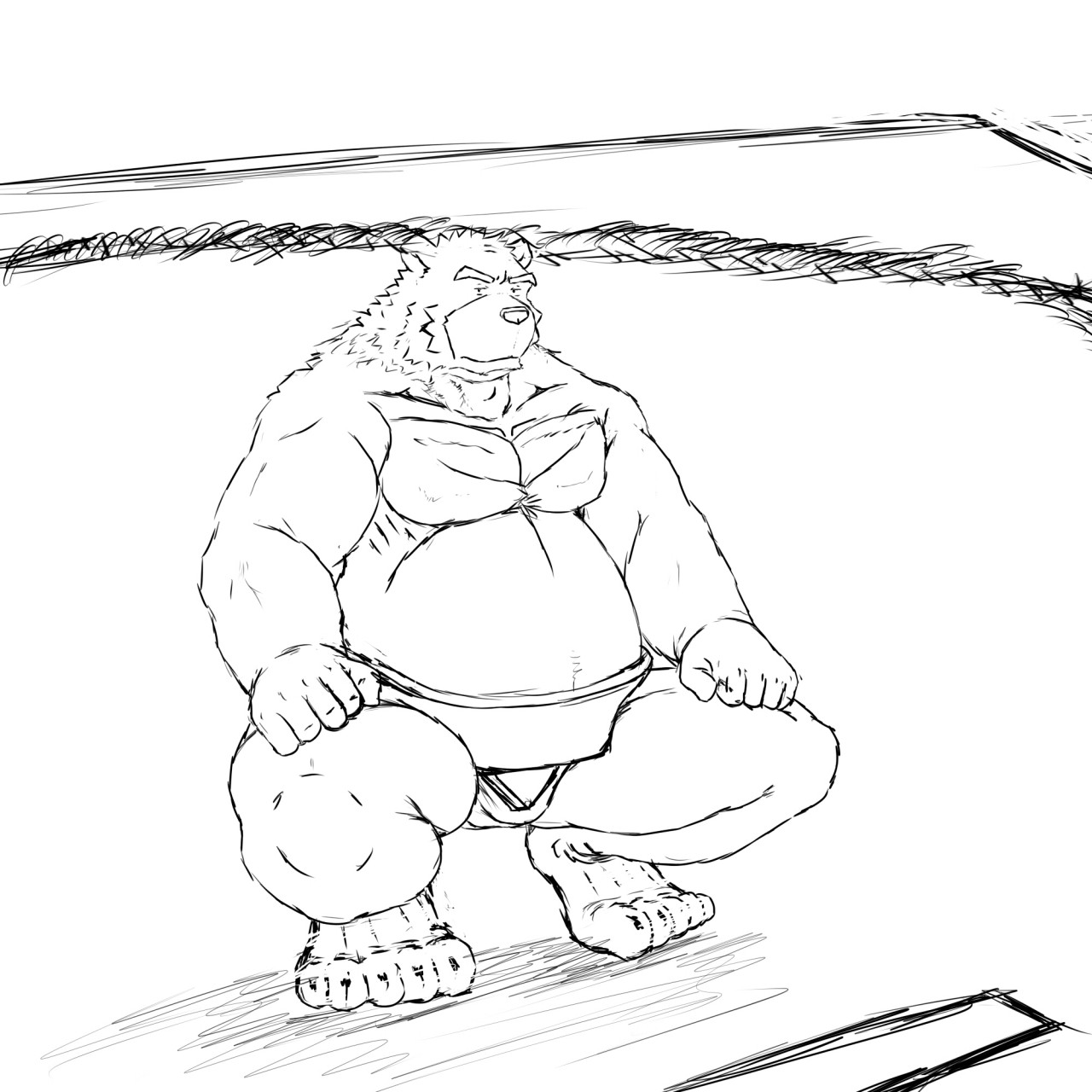 1280x1280 Sketch)sumo^ ^ By Laohu - Sumo Sketch