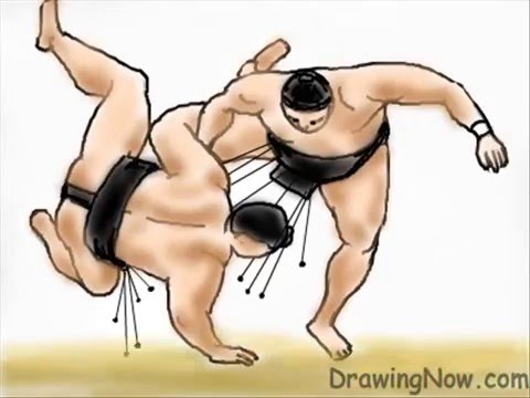 480x360 How To Draw Sumo Wrestling - Sumo Wrestler Sketch