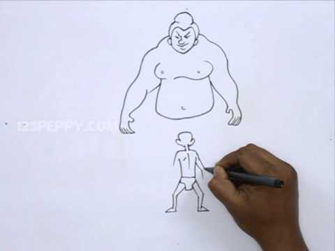 480x360 How To Draw A Sumo Wrestling - Sumo Wrestler Sketch
