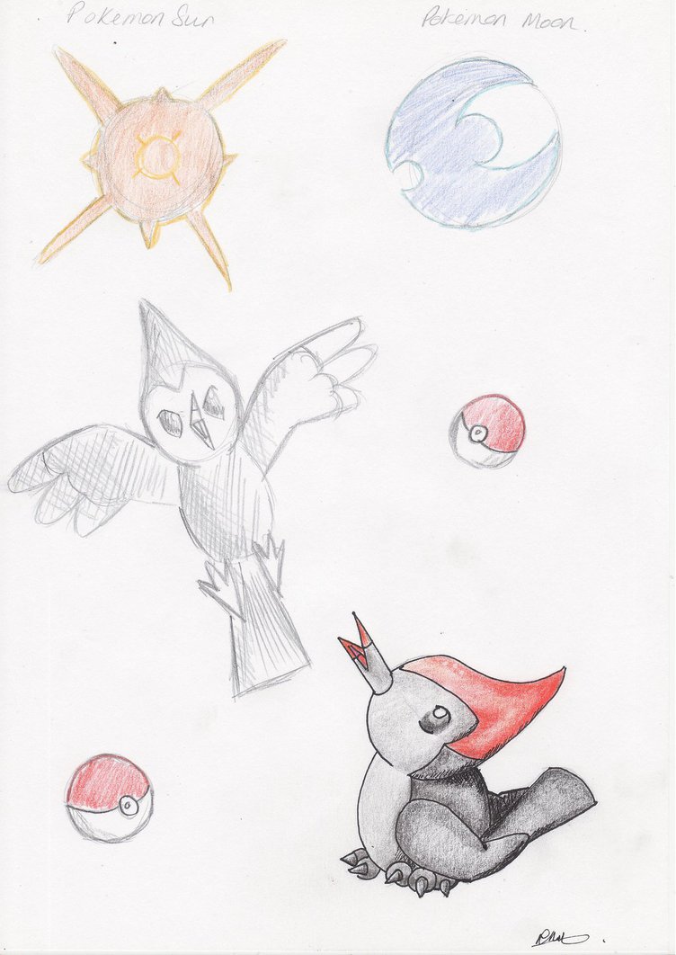 752x1062 Pokemon Sun And Moon Sketch Dump By Wickednick94 - Sun And Moon Sketch