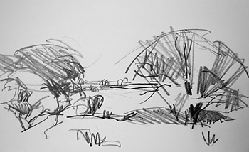 350x214 Pencil Sketch, Rain, Wind And Sun - Sun Pencil Sketch