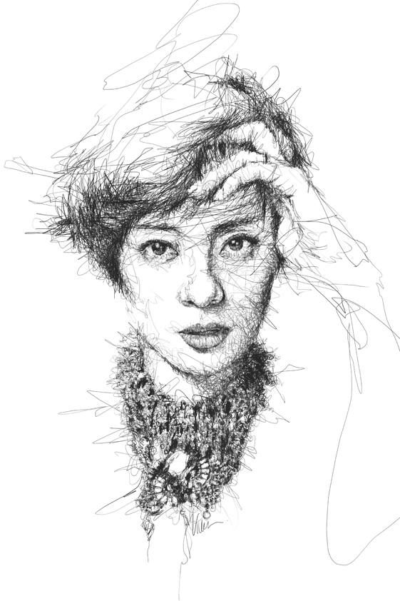 561x842 Sun Li Portre Draw, Sketches And Face Drawings - Sun Pencil Sketch