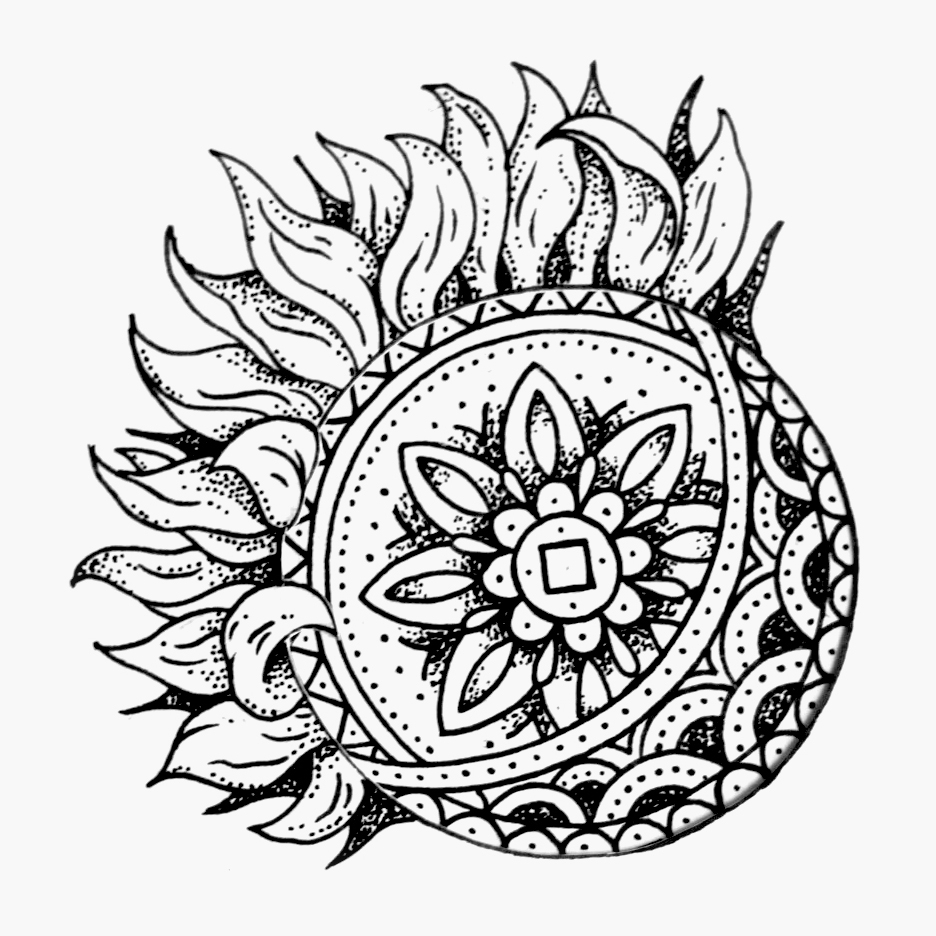 936x936 Moon And Sun Drawing Follow Along Americanbellekel . Art Tats - Sun Sketch