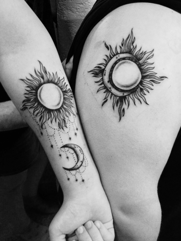 600x800 77 Sun And Moon Tattoo Ideas For Ink Lovers Everywhere - Sun Tattoo Sketch