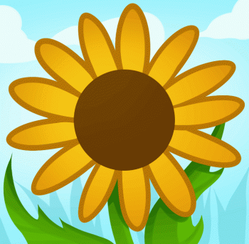 350x343 How To Draw How To Draw A Sunflower For Kids - Sunflower Sketch Simple