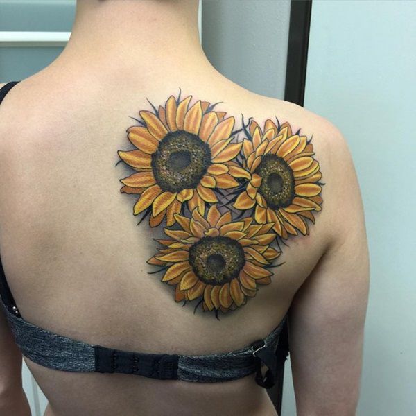 600x600 75 Vibrant And Inspirational Sunflower Tattoos - Sunflower Tattoo Sketch