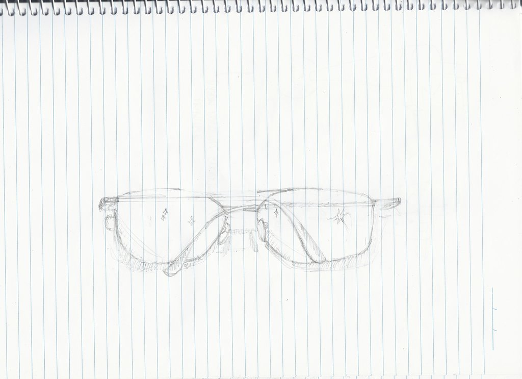 1024x743 Sunglasses Sketch By Elrunethe2nd - Sunglasses Sketch