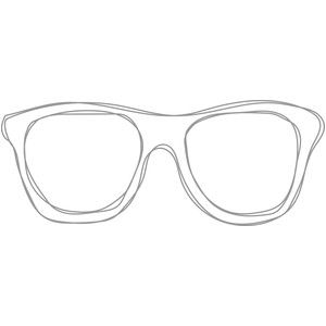 300x300 Sunglasses Sketch By Silhouette Design Id - Sunglasses Sketch