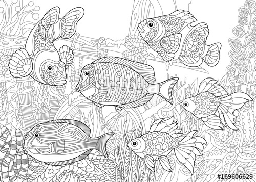 500x357 Coloring - Sunken Ship Sketch