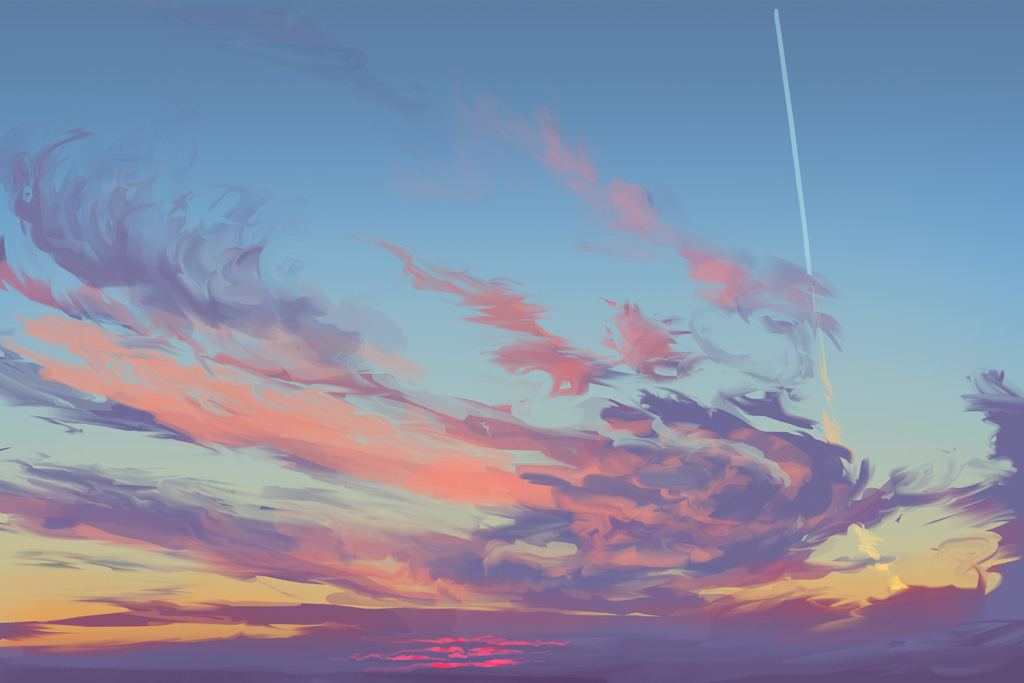 1024x683 Sunrise 2015 08 19 Sketch By Hunternif - Sunrise Sketch