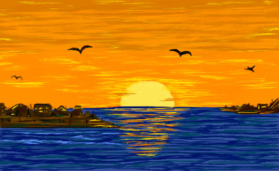 570x350 Pencil Madness - Sunset Sketch