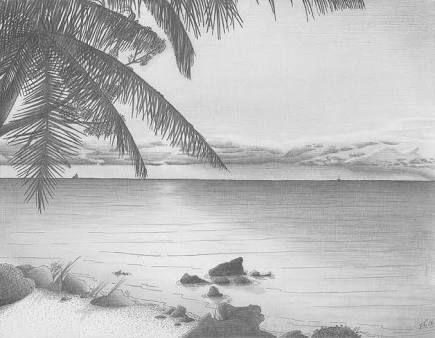 435x338 Sunset Sketch Pencil - Sunset Sketch