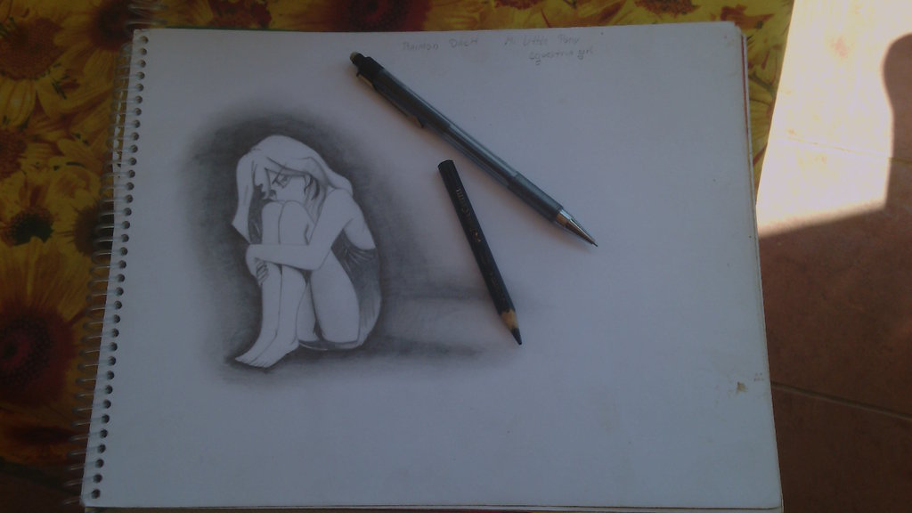 1024x576 Photos Sun Set In Pencil Art, - Sunset Sketch Pencil