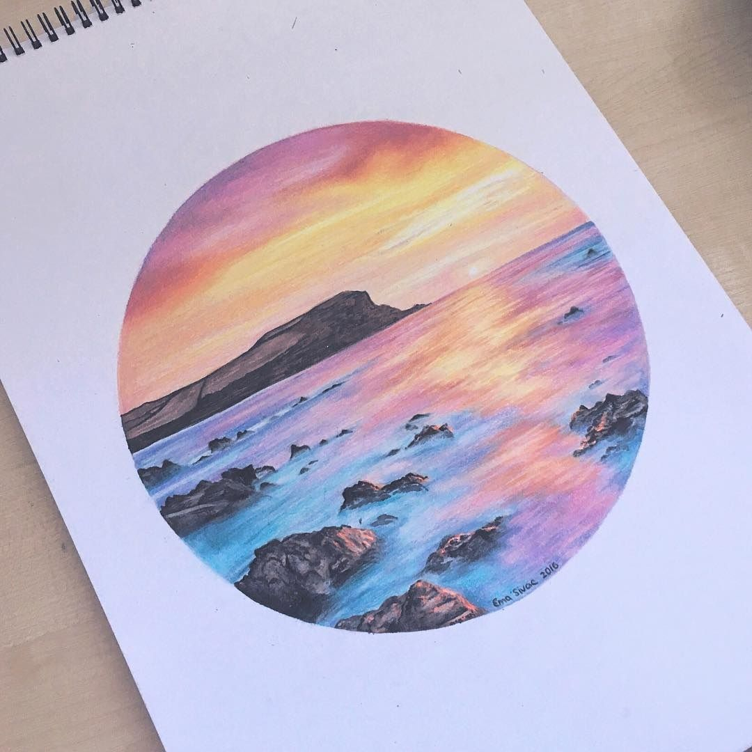 Sunset Sketch Pencil at Explore collection of