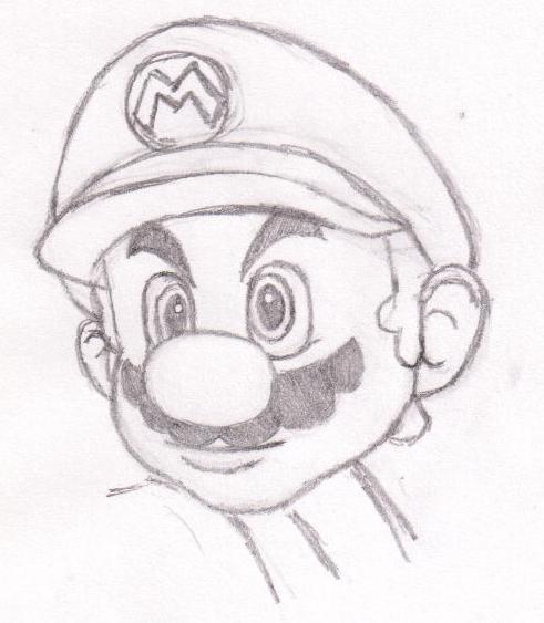 491x563 Mario Sketch By Supermario228 - Super Mario Sketch