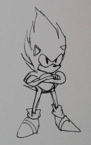 316x504 Image - Super Sonic Sketch