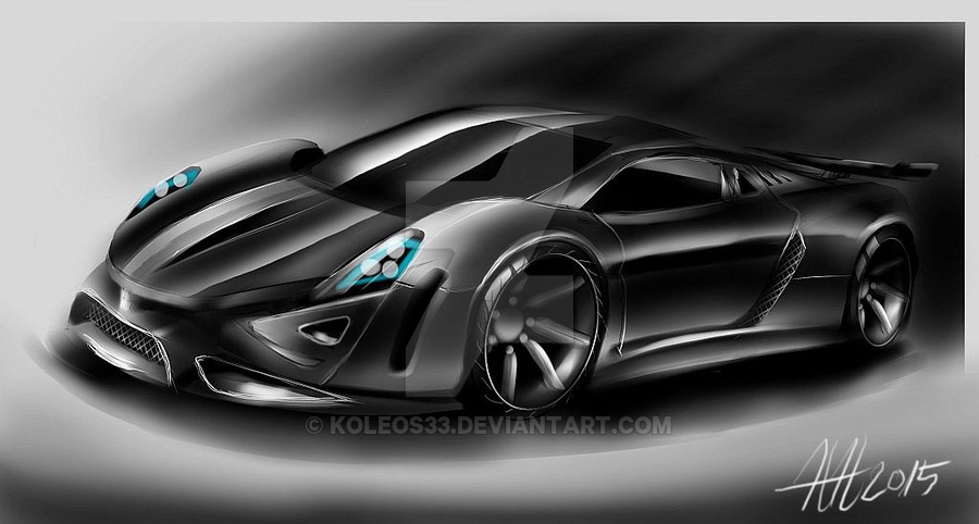900x482 Eratros Supercar Sketch 1 By Koleos33 - Supercar Sketch