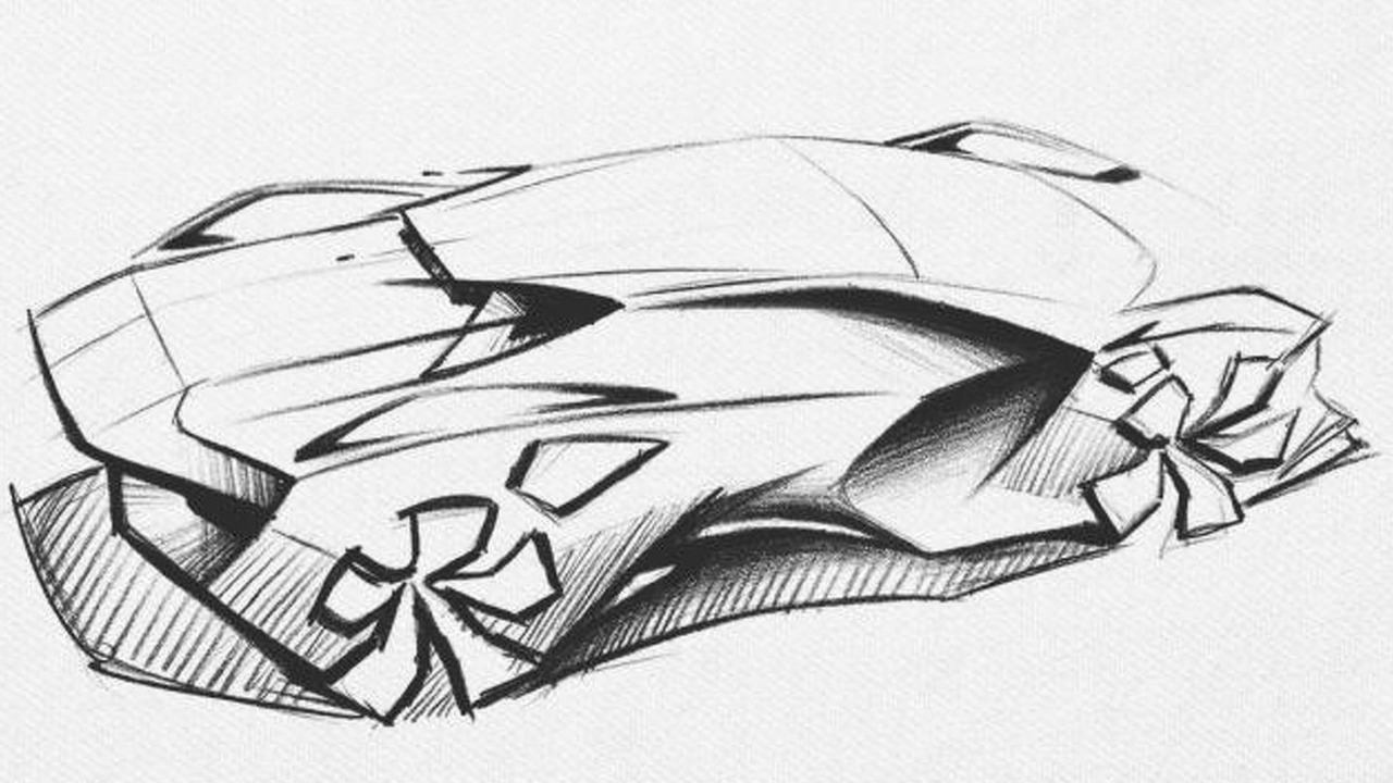 Supercar Sketch at PaintingValley.com | Explore collection of Supercar ...