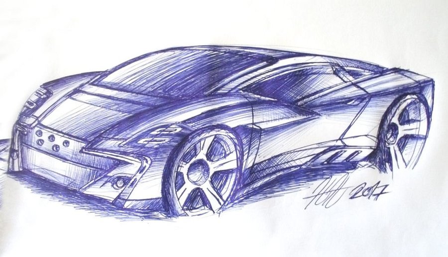900x516 Supercar Sketch 2017 By Koleos33 - Supercar Sketch