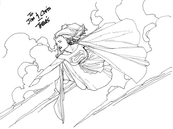 600x448 Supergirl Sketch 002 - Supergirl Sketch