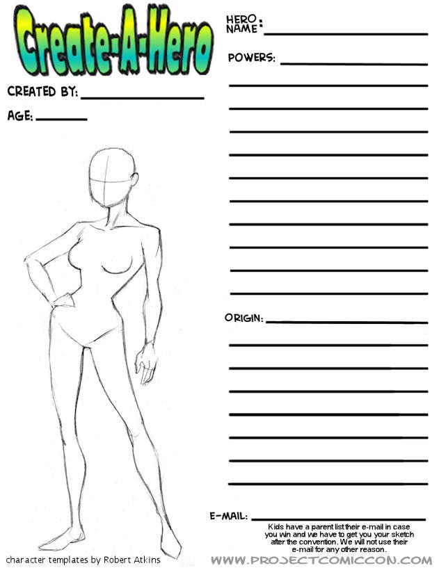 631x817 More Superhero Figure Templates Robert Atkins Art - Superhero Figure Sketch