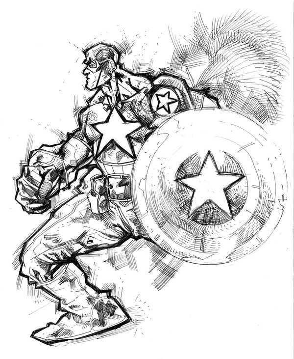 600x731 Some Superhero Sketches By Johjames - Superhero Sketch