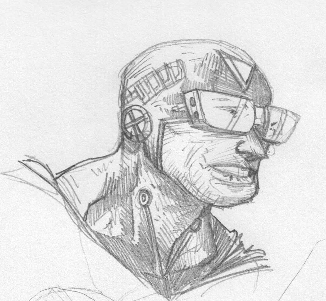 Superhero Sketch at PaintingValley.com | Explore collection of ...