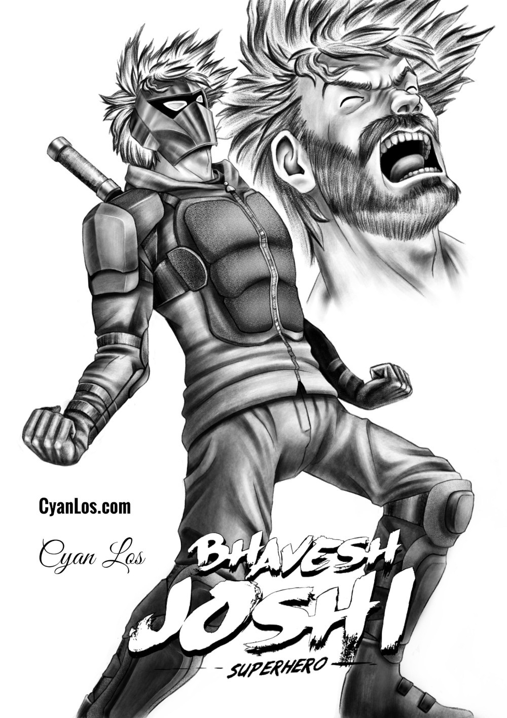 1000x1415 Artstation - Superhero Sketch