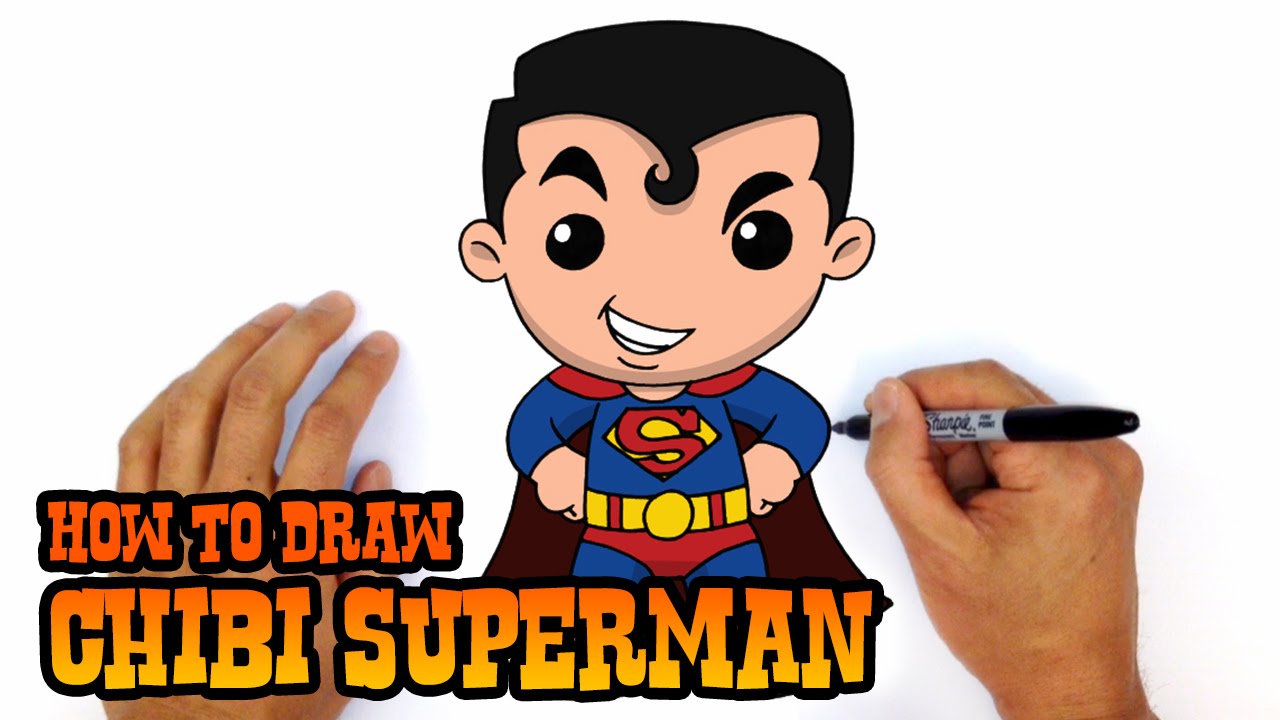 1280x720 How To Draw Superman Justice League - Superman Cartoon Sketch