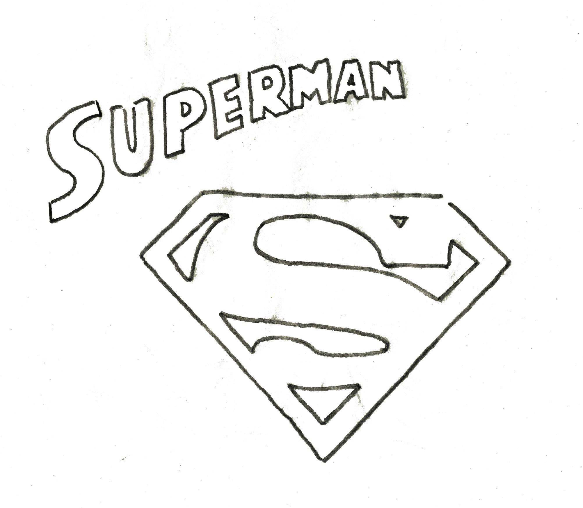 2004x1746 Superman Aftereffects Workshop Michael Raimond - Superman Logo Sketch