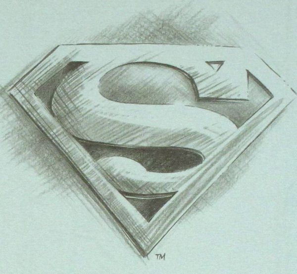 600x554 Superman Yourhappyplaceblog - Superman Logo Sketch