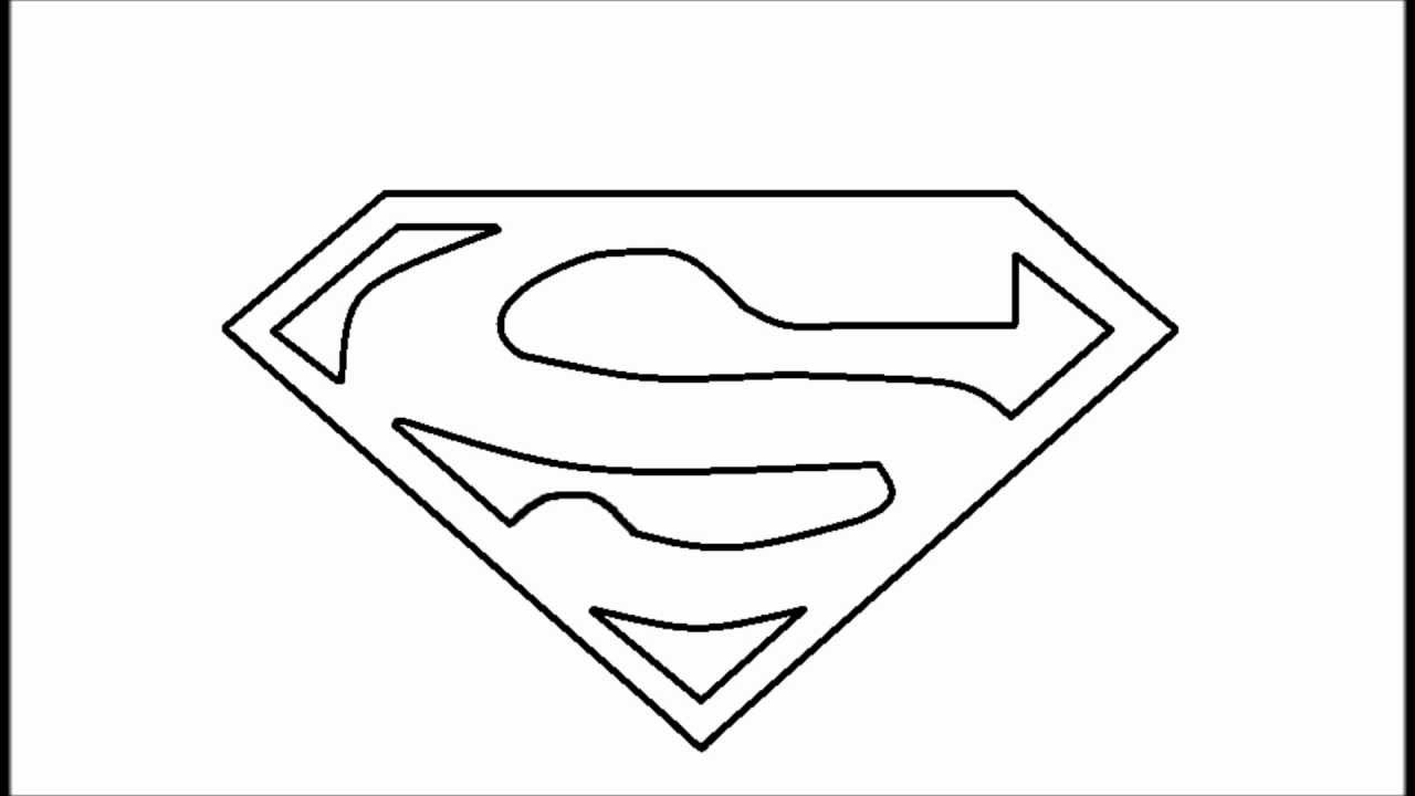 1280x720 Superman Logo Sketch Basic Stepstep Superman Logo - Superman Logo Sketch