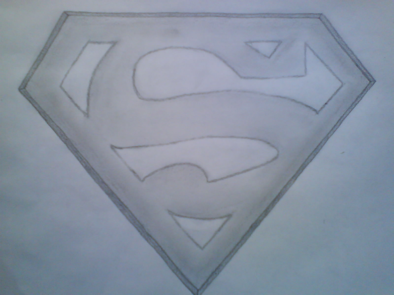 1600x1200 Superman Drawing Logos - Superman Logo Sketch
