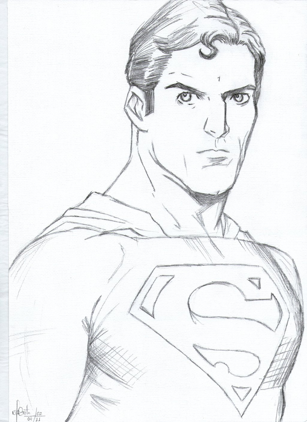Superman Pencil Sketch