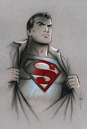 336x500 Superman - Superman Pencil Sketch