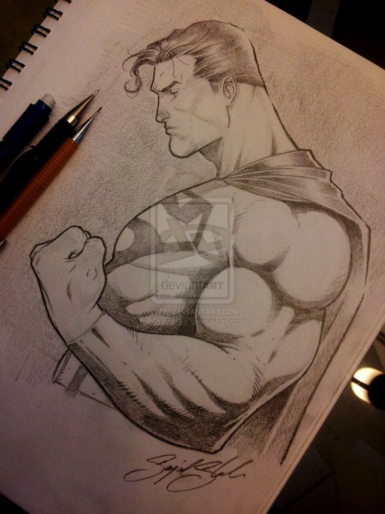 774x1032 Superman Pencil Comission By Incredible - Superman Pencil Sketch